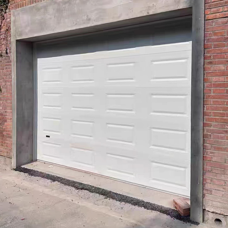 Automatic sectional 16x8 garage ostium