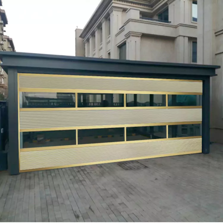 Villa Aluminium Alloy Glass Sectional Door
